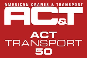 AC&T Transport 50 badge for 2025 award winners.