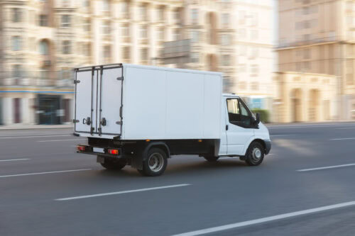 Box truck logistics shipping transportation