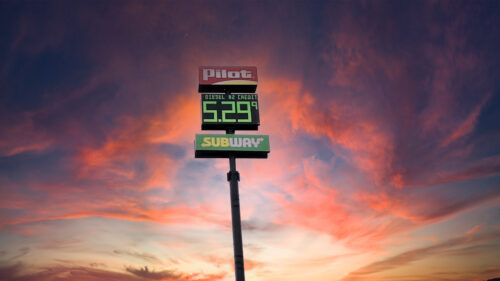 diesel fuel price increase trucking supply chain Middle East Iran war