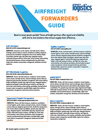 Airfreight Forwarders Guide Airfreight Forwarders Guide