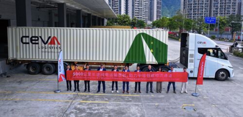 CEVA-branded truck completed electric pilot program in China
