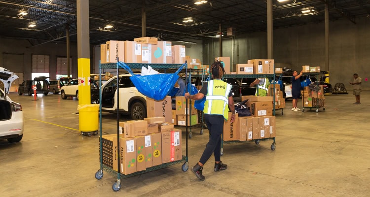 Photo of a Veho warehouse.