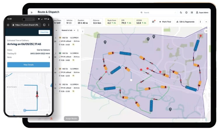 La plataforma de pedidos a puerta de FarEye ayuda a las marcas minoristas y de logística a simplificar la complejidad de la última milla, garantizar la entrega a tiempo y gestionar los envíos con transparencia y control.