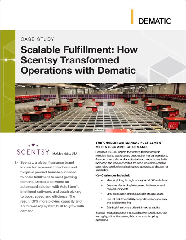 Scalable Fulfillment: How Scentsy Transformed Operations with Dematic Scalable Fulfillment: How Scentsy Transformed Operations with Dematic
