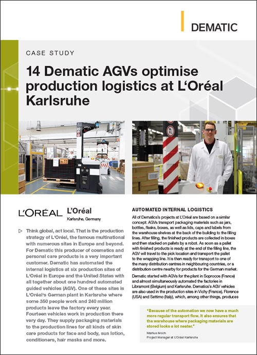 Cosmetic Giant Transforms Warehousing with Dematic AGVs Cosmetic Giant Transforms Warehousing with Dematic AGVs