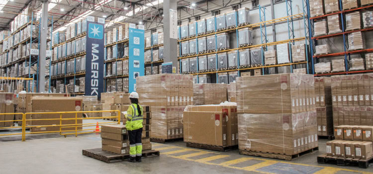 Maersk’s network of fulfillment centers enables shippers to reach customers within two or three days without relying on costly air services.