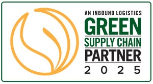 Top 75 Green Supply Chain badge for 2025 winners.