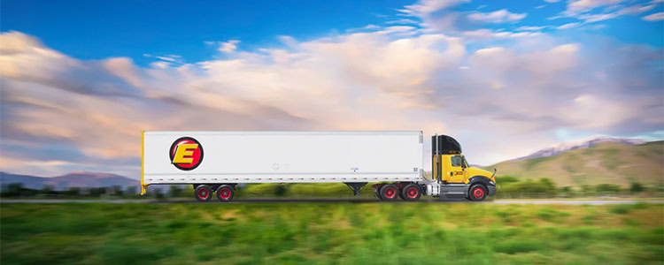 An Estes Express Lines truck.
