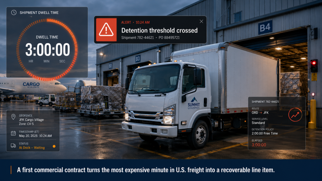 $600,000+ to Build a Line Item Where None Existed: EdgeTrack’s First Commercial Contract Brings Edge-AI Driver-Detention Measurement Live Across Seven U.S. Hubs