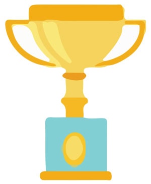 Illustration of an MVP award.