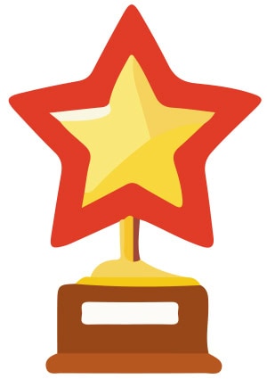 Illustration of an MVP award.