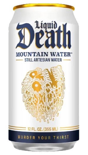 A can of Liquid Death’s Mountain Water for the July 2026 Good Question article.
