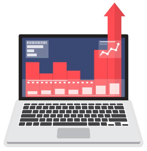 Forecasting icon.