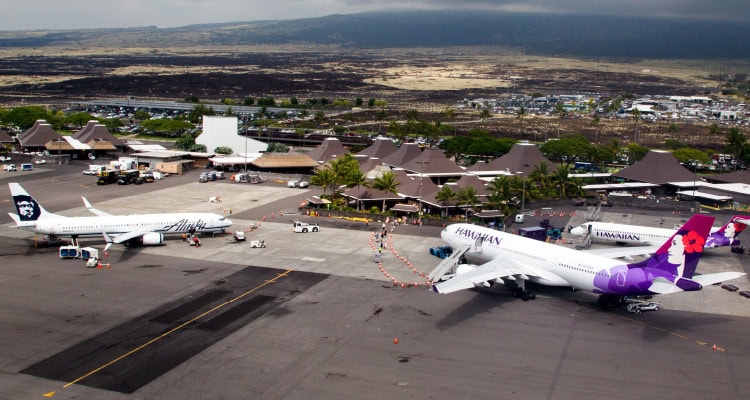 Kona International airport.