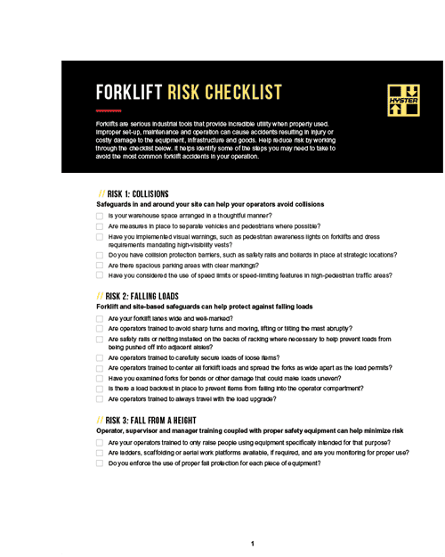 Hyster checklist cover image.