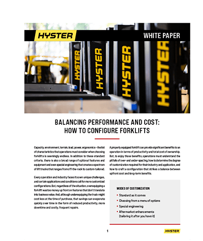 Hyster white paper cover image.