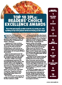 Readers’ Choice: Top 10 3PL Excellence Awards