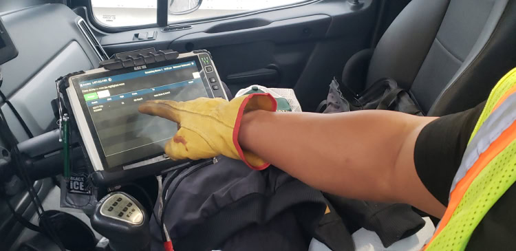 Using the Kaleris yard management system, drivers can view trailer move requests in a shared queue that replaces phone-based coordination.