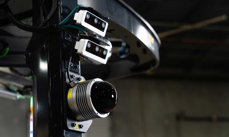 The new FoxBot autonomous forklift Mk3 can work safely in warehouse environments.