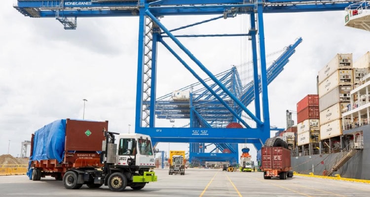 Georgia Ports’ Ocean Terminal in Savannah expanded from two container ship calls per week to four ships per week effective May 1.