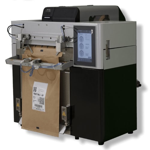 PAC Machinery's Rollbag® R985 Tabletop Automatic Bagger.