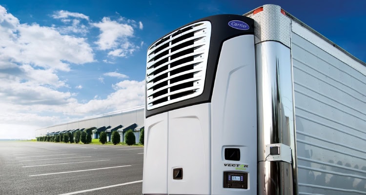 Carrier Transicold’s new Vector 8200, an all-electric, engineless refrigeration unit with single and multi-temperature capabilities, is designed for trailers used as stationary cold storage.