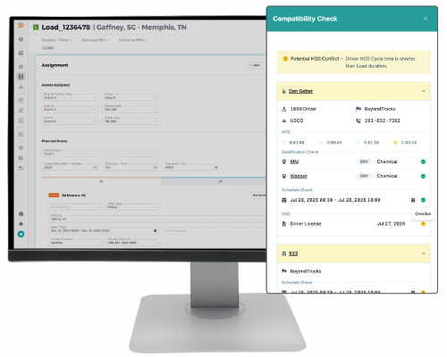 BeyondTrucks integrated with VLC’s driver qualification and equipment compliance tools.