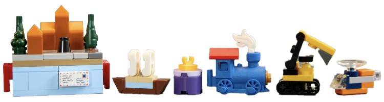 LEGO celebrated the holidays with its first mass-produced 3D-printed piece—a tiny blue train engine crafted with its Fine Detail Resolution (FDR) technology.