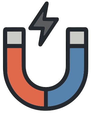 Illustration of a magnet.