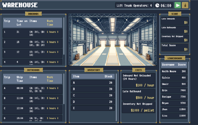 AutoScheduler’s Warehouse Game is a deceptively simple simulation that teaches a hard truth: you can’t do everything at once in a warehouse.