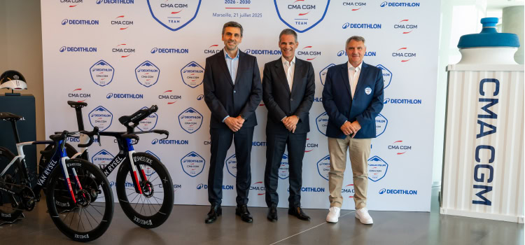 CMA CGM joined DECATHLON as co-naming partner of the pro cycling team under a five-year renewable agreement.