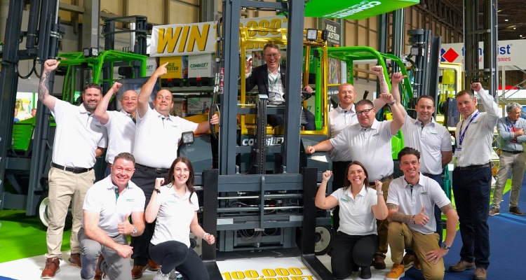 Combilift achieved the milestone of producing its 100,000th Combilift forklift.