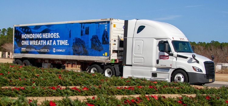 Crowley expanded its support for Wreaths Across America in 2025, providing ocean transportation, trucking, and warehousing to deliver wreaths for veterans’ gravesites in cemeteries in St. Thomas and St. Croix of the U.S. Virgin Islands.