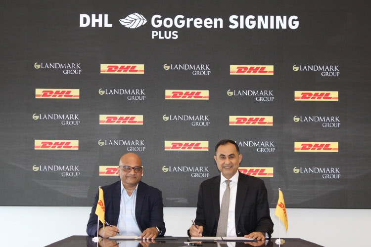 DHL Express signed a strategic sustainability agreement with Landmark Group.
