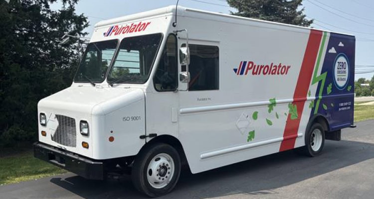 Hitting a key milestone in its fleet electrification strategy, Purolator’s fleet of Motiv electric trucks has driven a collective 627,000 miles.