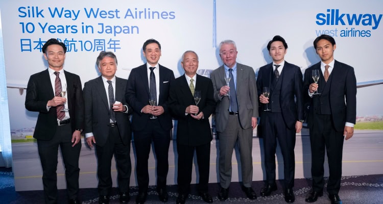 Silk Way West Airlines is marking 10 years of operations to Japan.