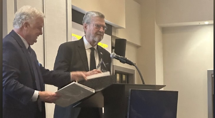 The Rotary Club of Gainesville named Syfan Logistics CEO Jim Syfan its Man of the Year.