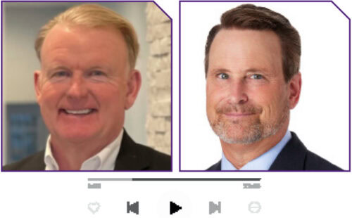 Fotografías de la cabeza de Chris Kane, cofundador de 3PL-RX y Andrew Byer, cofundador, ex ejecutivo de P&G y asesor de la industria 3PL.