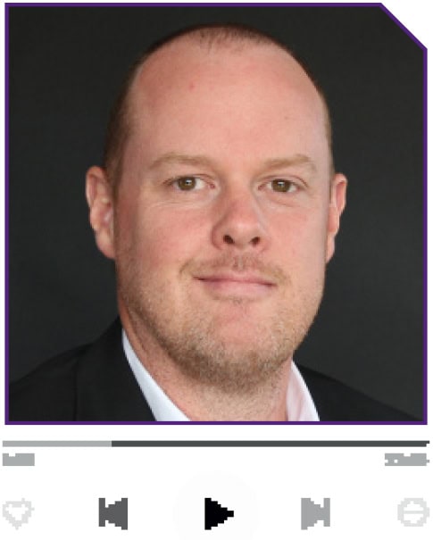 Foto de cabeza de Chad Hodges, vicepresidente de operaciones de MD Logistics.