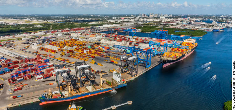 Photo of Port Everglades.