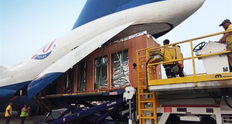 An IL-76PS, an aircraft designed for delivering heavy machinery to remote areas.