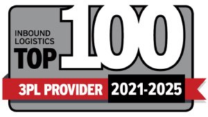Inbound Logistics' 2021-2025 badge awarded to RedStone Logistics.