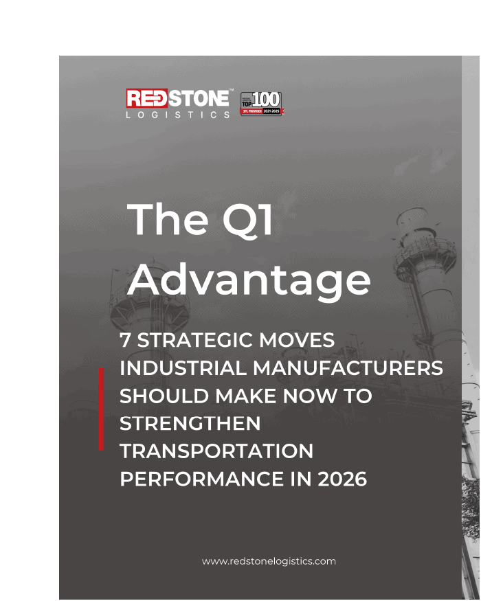 Cover image for the Redstone Logistics' whitepaper, "s Your 2026 Freight Strategy Engineered or Just Reactive?"