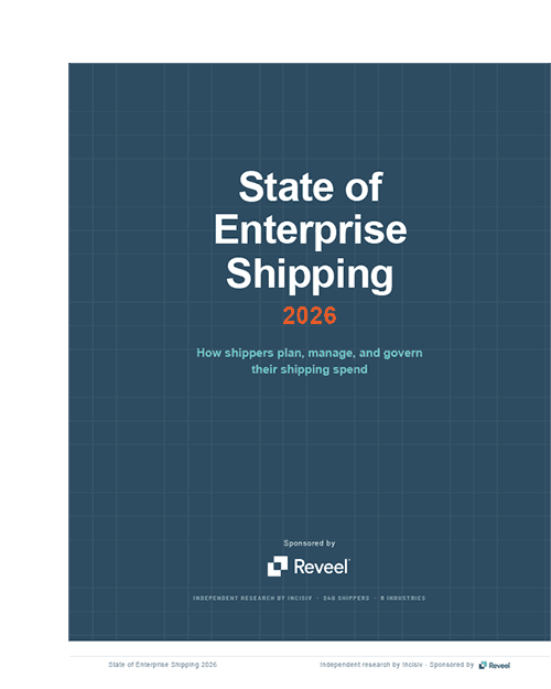 Cover of Reveel's 2026 Enterprise Shipping Report.