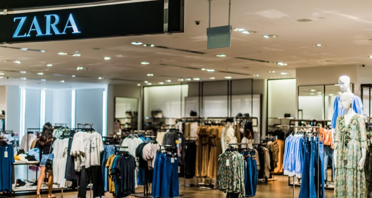 Image of a Zara store