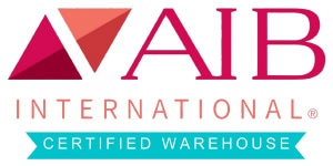 AIB International Certified Warehouse badge.