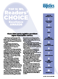 Reader’s Choice: Top 10 3PL Excellence Awards