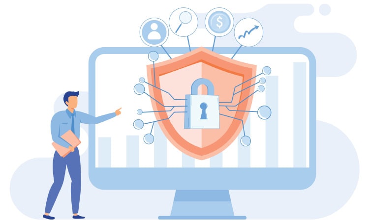 An illustration about cybersecurity fears for the April 2026 Takeaways article.
