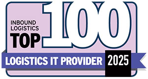 Top 100 Logistics IT badge for 2025 winners.