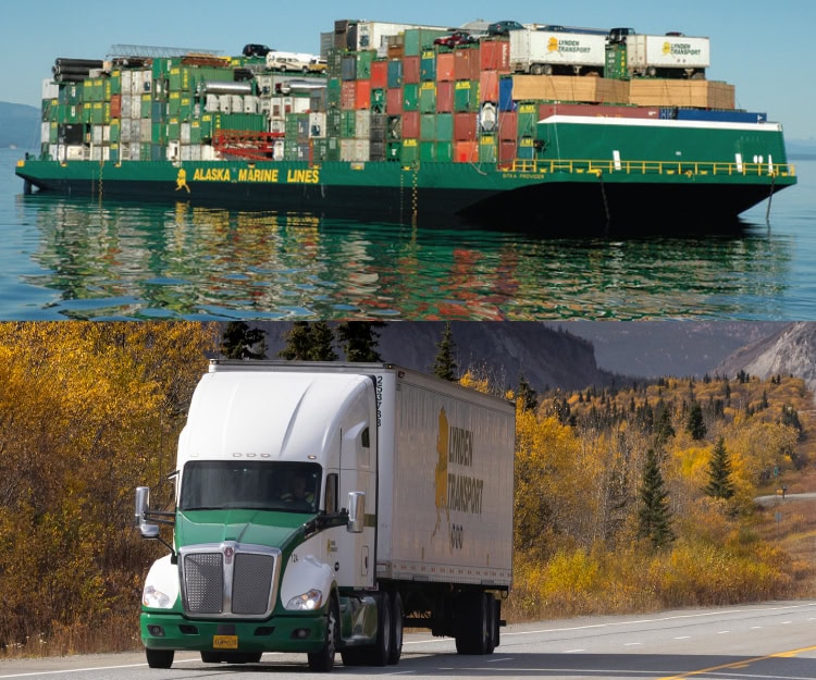Photos of Lynden ship and truck.